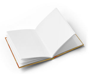 Splash of Genius - Orange, Gold & White - Hardcover Journal