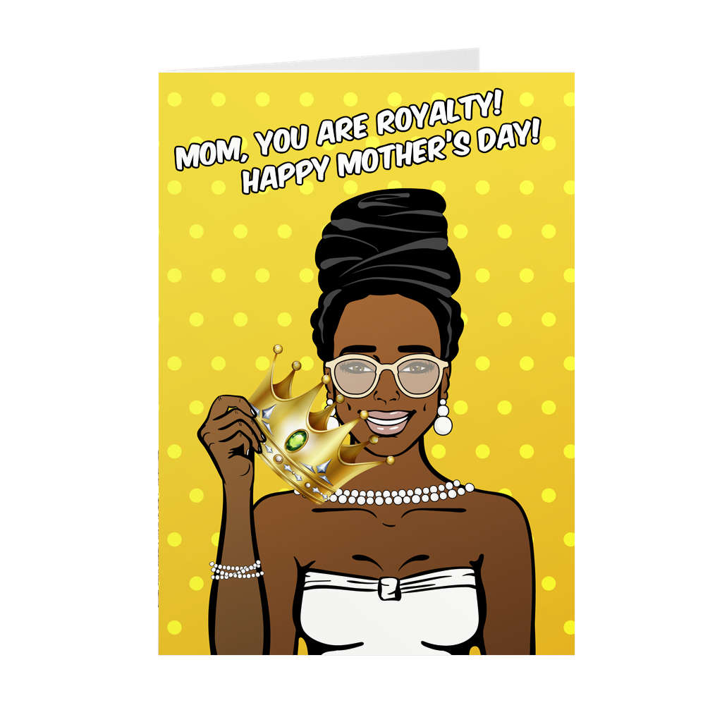 Mom Tea - African American Woman - Black Mother's Day Cards – Black  Stationery