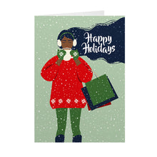 Load image into Gallery viewer, African American Woman Outside - Hot Chocolate - Black Card Shop