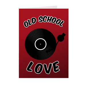 Record Player - Old School Love - Valentine's Day Cards