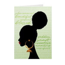Load image into Gallery viewer, All Things Wonderful - Black Woman - African American Uplifting Greeting Cards