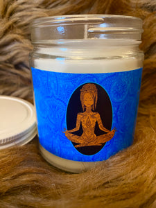 Calm - African-American Woman Meditating - Scented Candles
