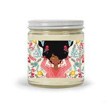 Load image into Gallery viewer, Flower Bliss - African American Woman Dreaming - Scented Candles