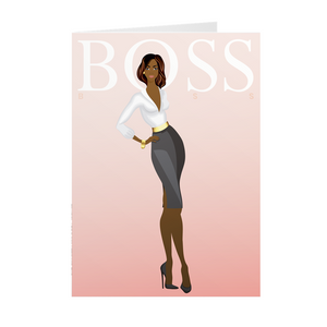 Boss Lady- African American Greeting Cards