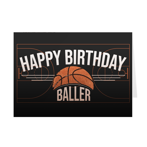 Basketball – Happy Birthday Baller Birthday Card