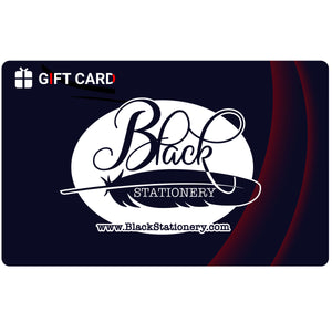 Black Stationery Gift Card