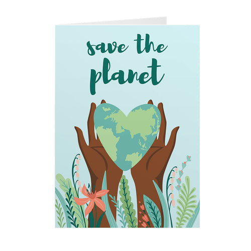 Save The Planet - Earth Day - African American Greeting Cards