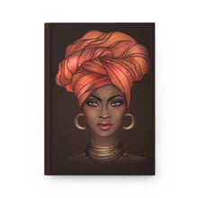 Load image into Gallery viewer, African American Queen Turban Hardcover Journal