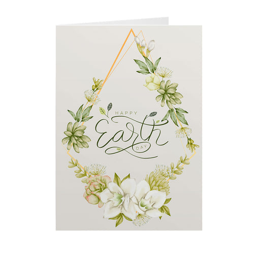 Earth Flowers - World Earth Day Greeting Cards