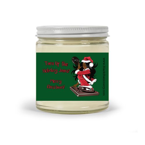 Merry Christmas - Holiday Playlist - Black Stationery Scented Candles