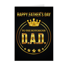 Load image into Gallery viewer, Five Star – Gold Crown - African American Father’s Day Cards