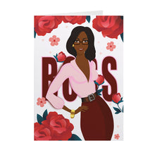 Load image into Gallery viewer, Glasses &amp; Roses - BOSS Style - African American Card Shop