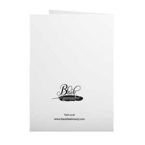 Happy Soulful Thanksgiving - Black Stationery Greeting Card