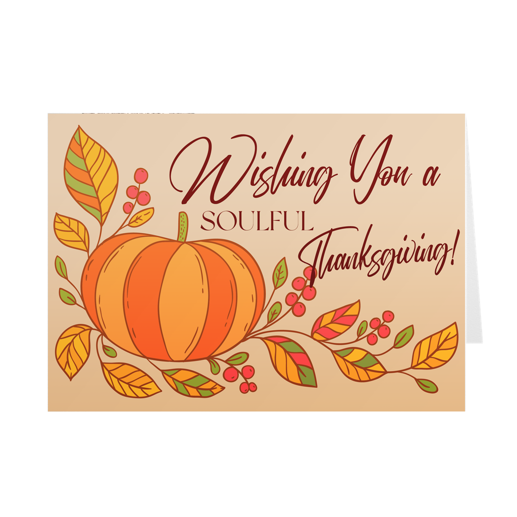 Soulful Thanksgiving Wishes - African American Greeting Cards