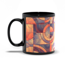 Load image into Gallery viewer, Imagination Is Everything - Geometric Shapes - Black Coffee Mug Handle Facing Left