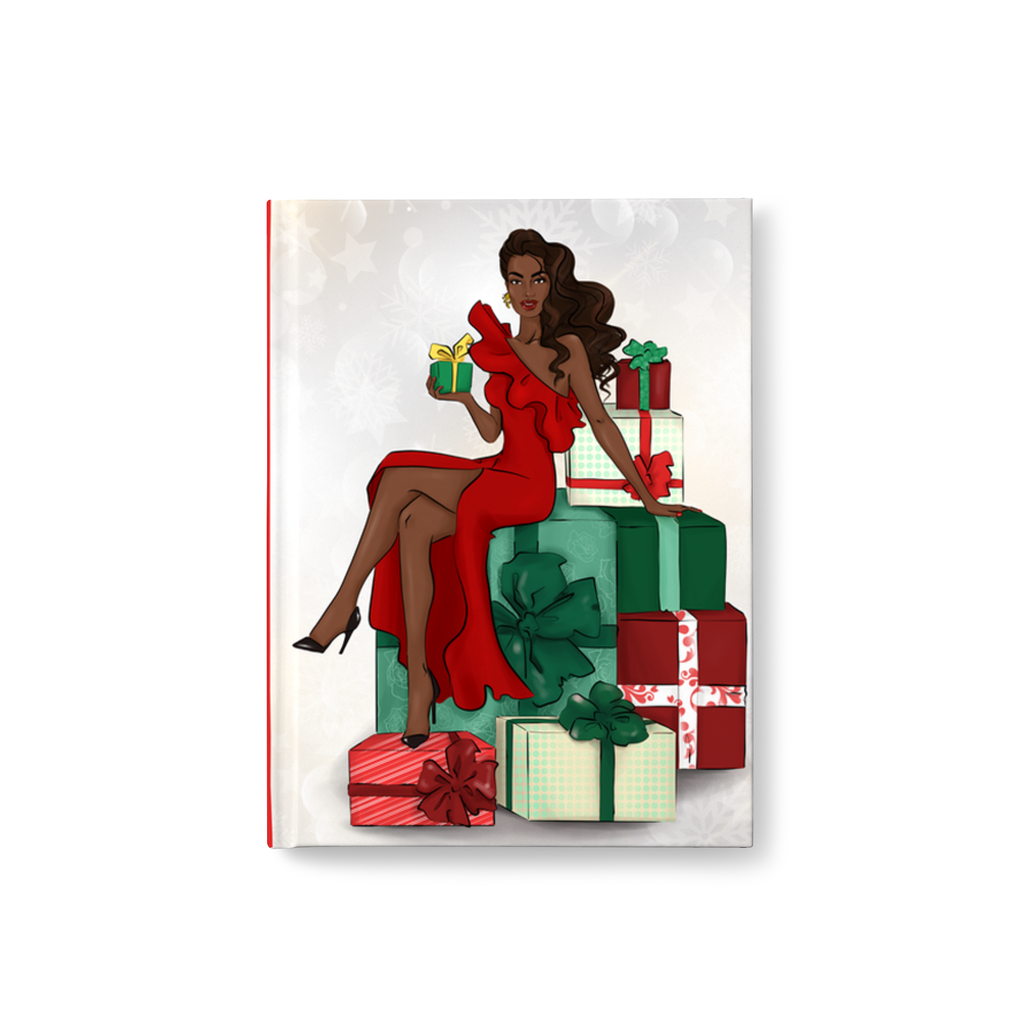 All Wrapped Up In The Holidays - African American Woman Holiday Journal
