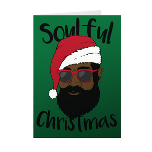 Soulful Christmas - Black Santa - African American Christmas Cards
