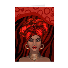Load image into Gallery viewer, Elegant &amp; Fabulous - African-American Woman - Greeting Card