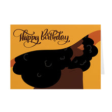 Load image into Gallery viewer, Curly Hair Hat Beauty - Black Woman - African American Birthday Cards